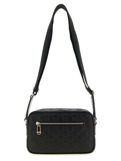 Bolso Bandolera Pequeño De Piel De Becerro Negro De Gucci