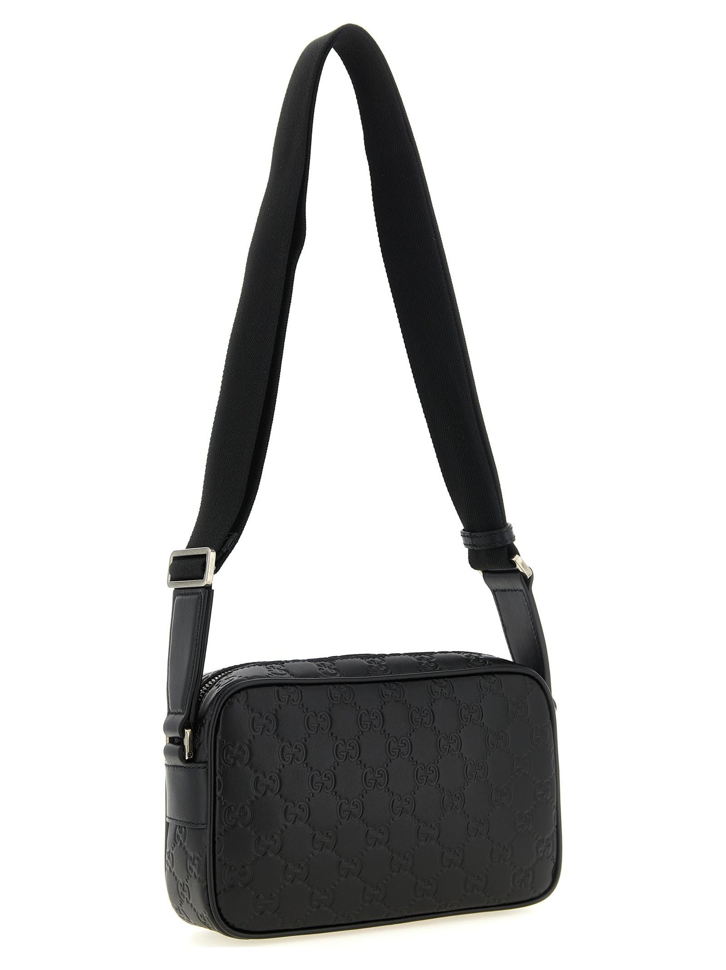 Bolso Bandolera Pequeño De Piel De Becerro Negro De Gucci