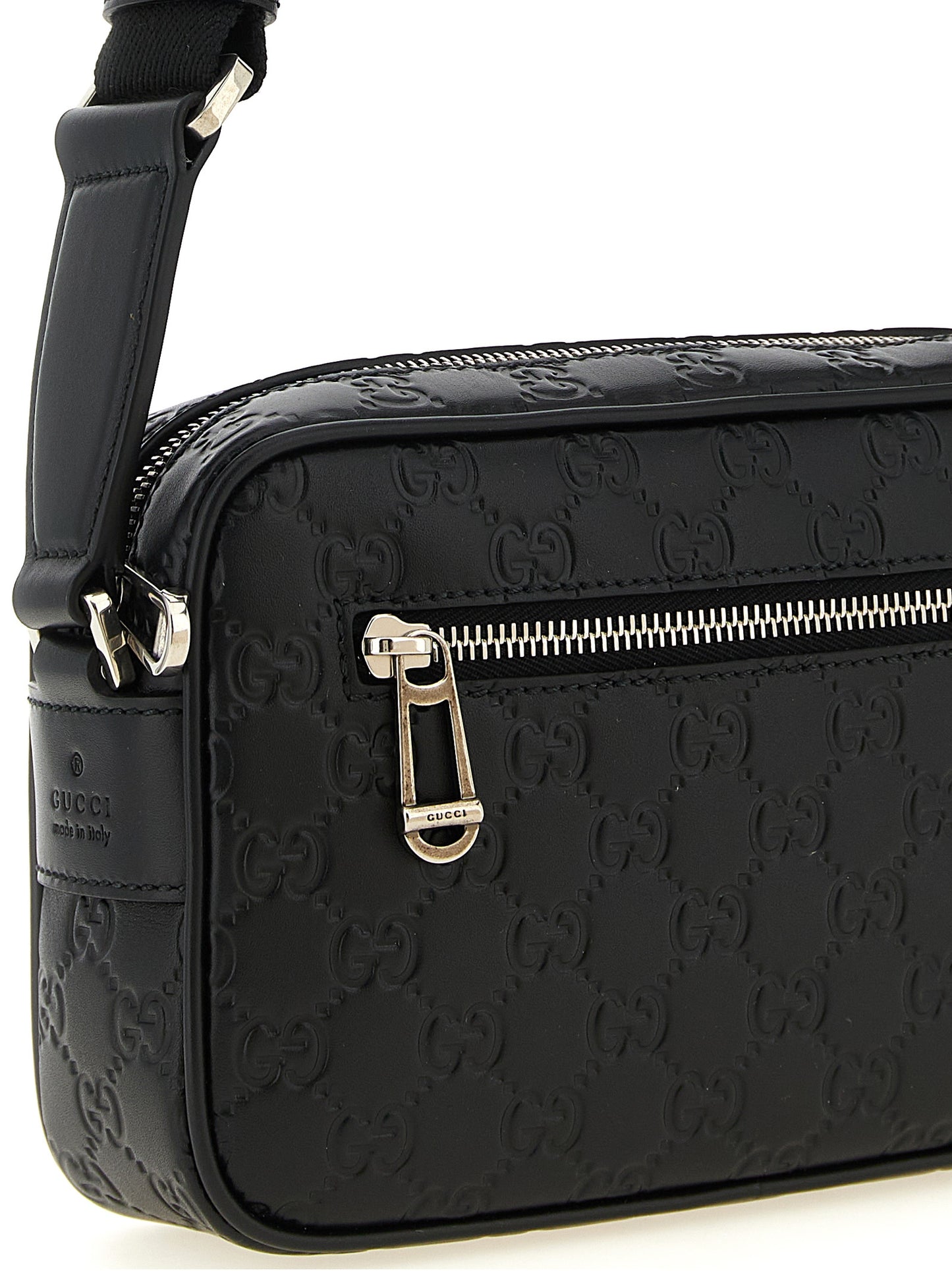 Bolso Bandolera Pequeño De Piel De Becerro Negro De Gucci