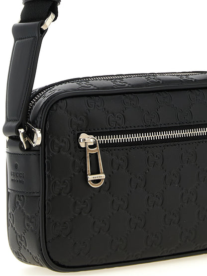 Bolso Bandolera Pequeño De Piel De Becerro Negro De Gucci