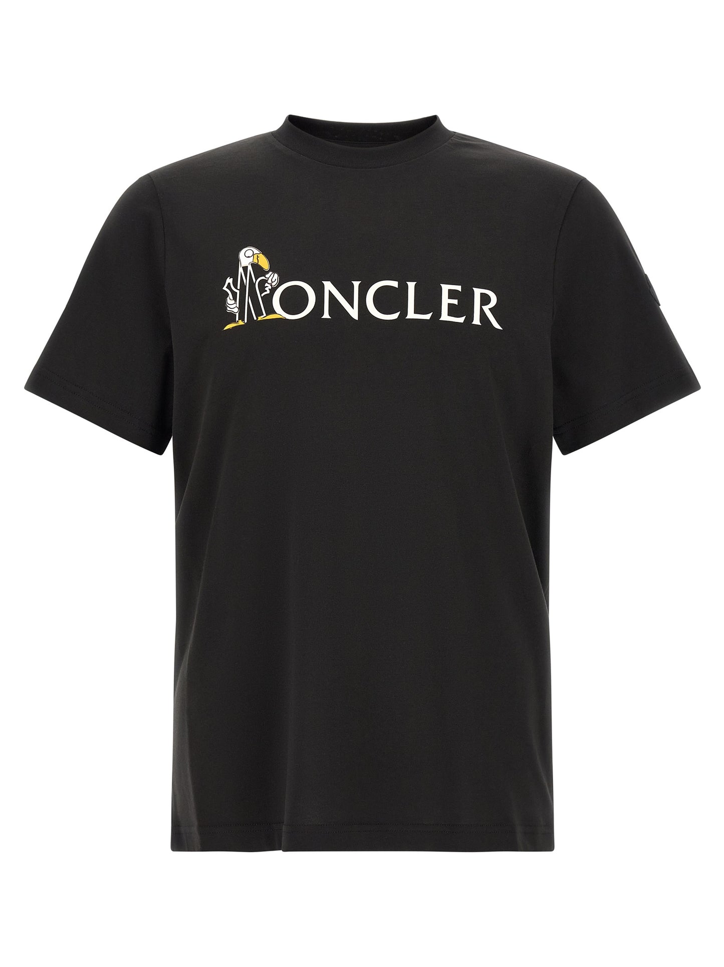 T-shirt Moncler en Coton Noir Style Décontracté Intemporel