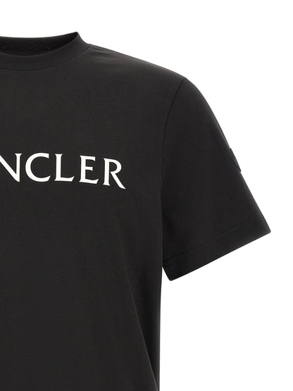 T-shirt Moncler en Coton Noir Style Décontracté Intemporel