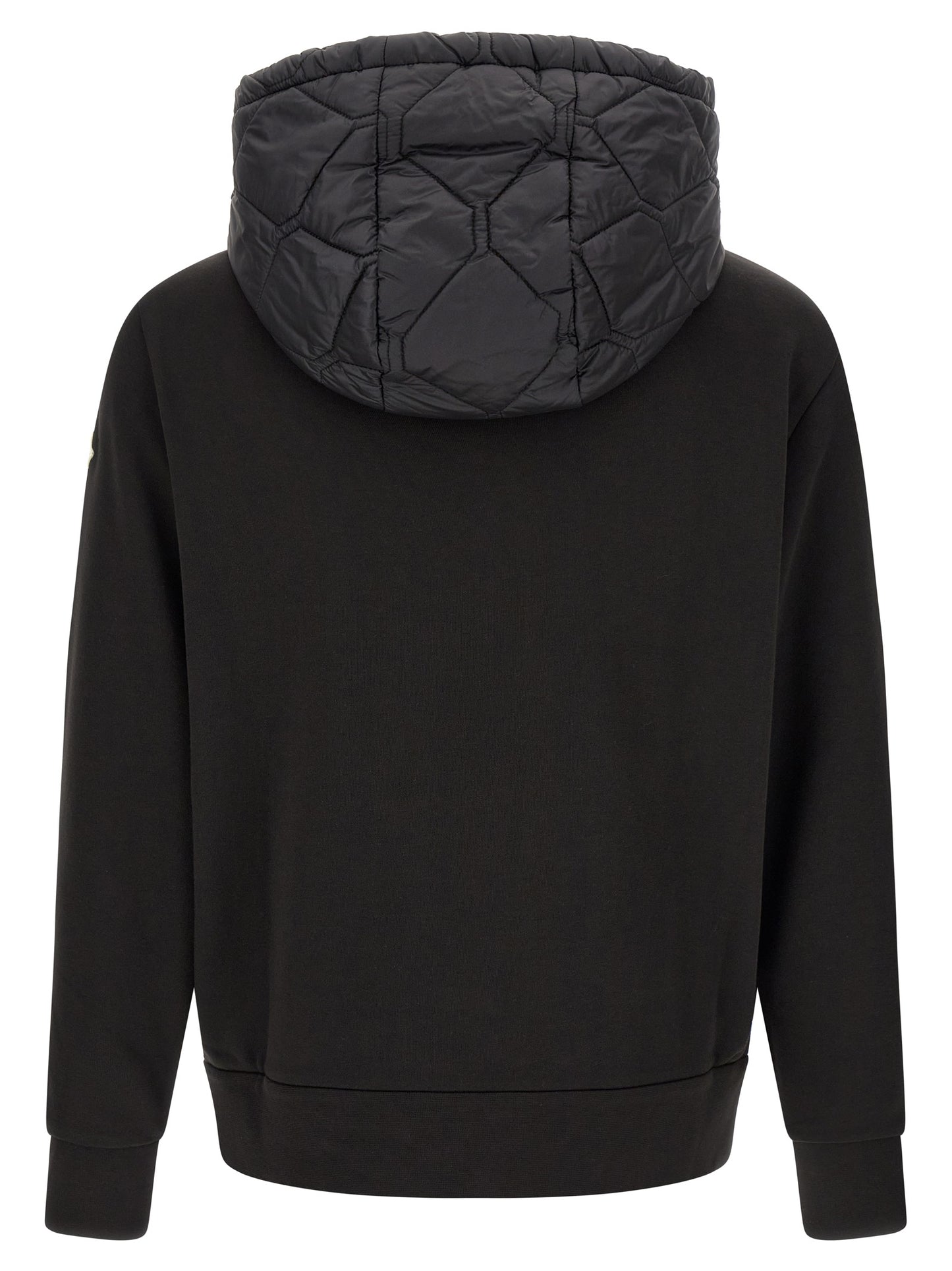 Moncler Cárdigan Negro - Construcción Técnica De Poliamida