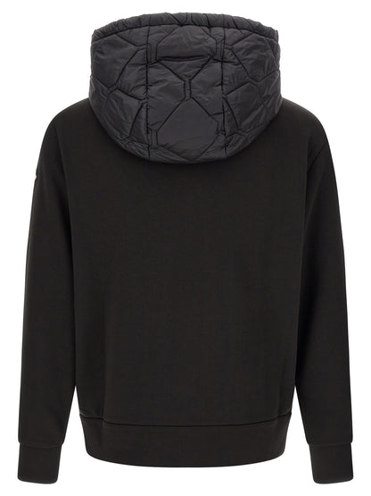 Moncler Cárdigan Negro - Construcción Técnica De Poliamida