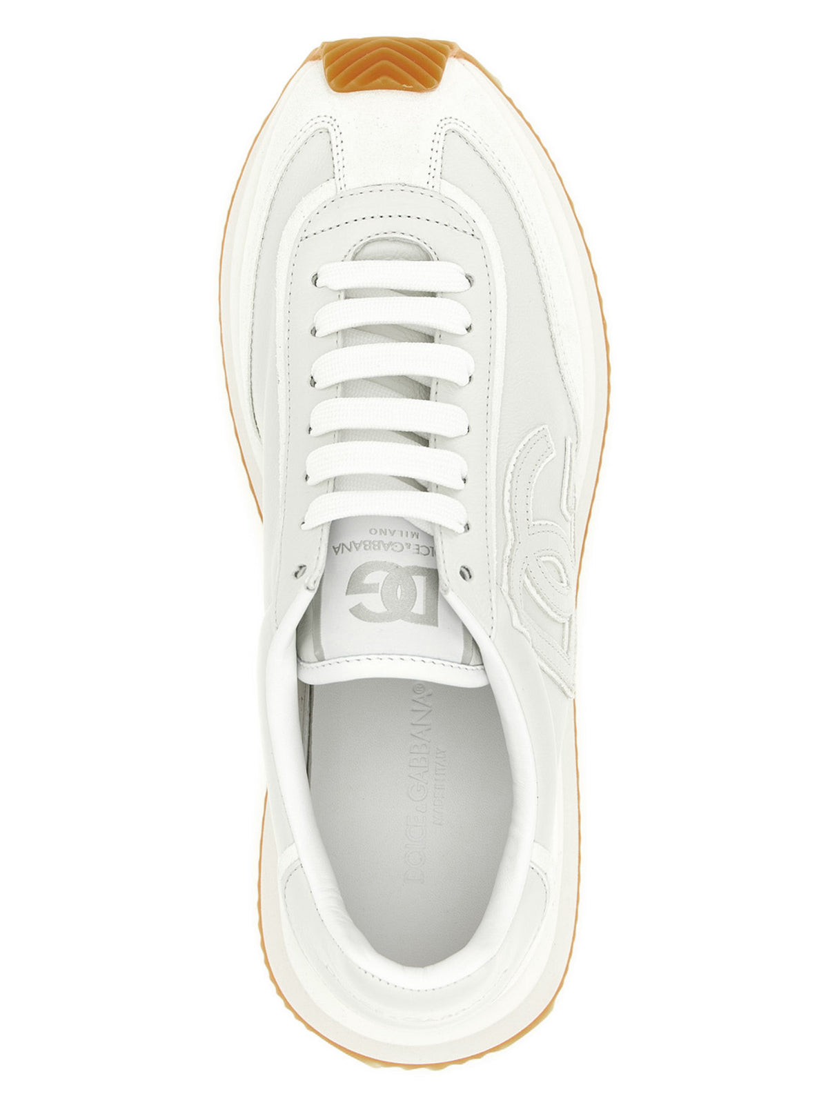 Baskets basses Dolce & Gabbana DG Cushion - Cuir de veau blanc