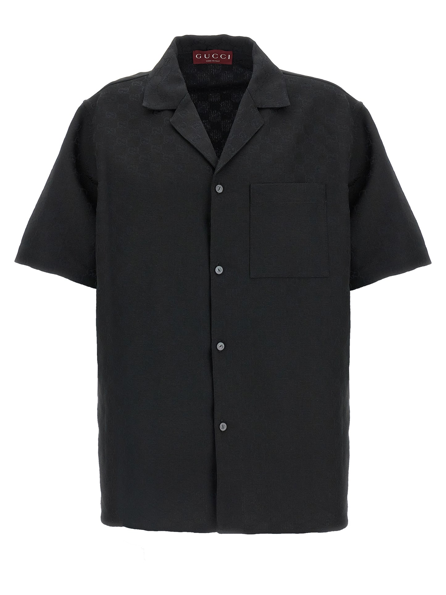 Blusa De Lino Negro Gucci Prenda Femenina De Vestir