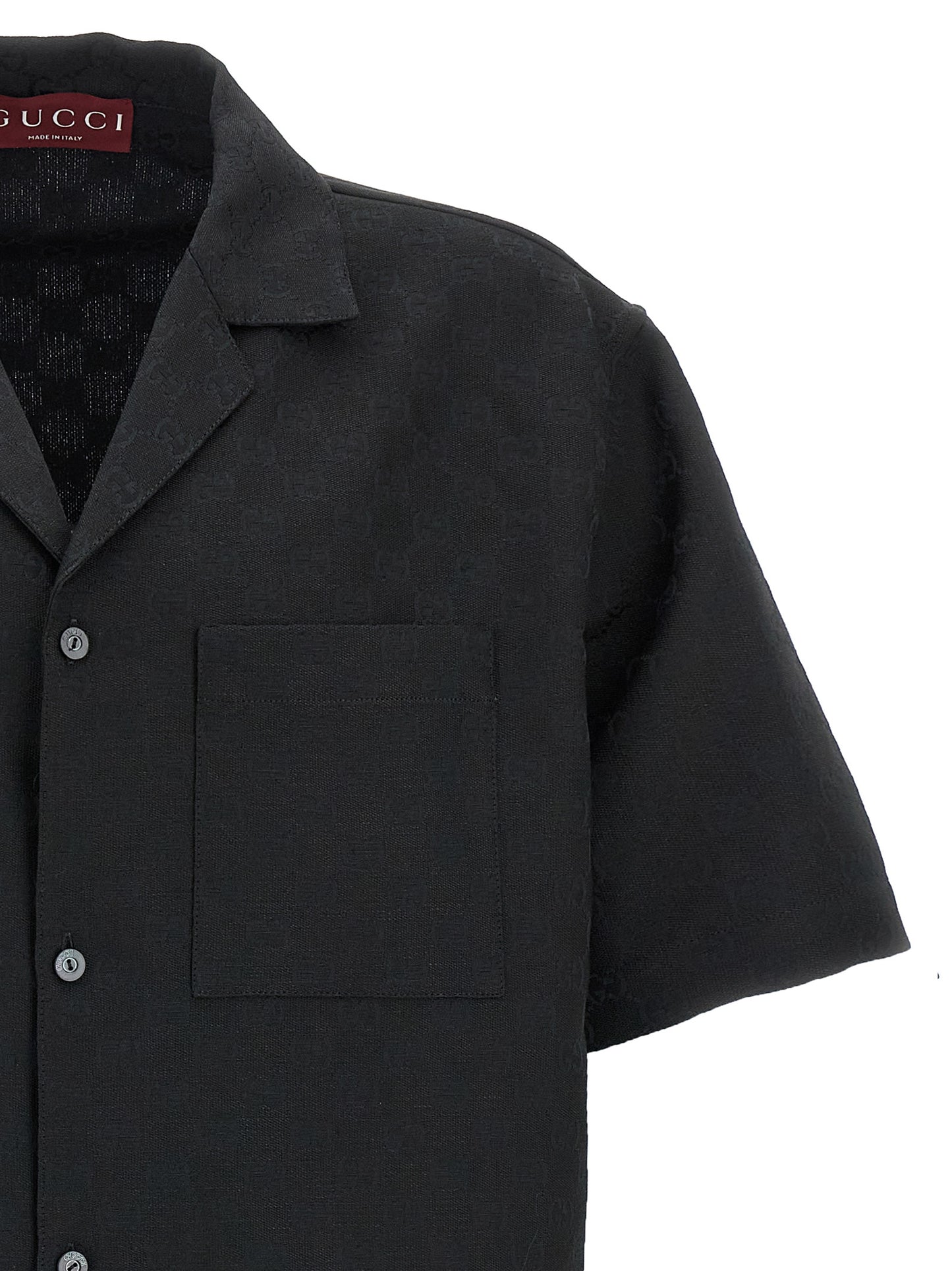 Blusa De Lino Negro Gucci Prenda Femenina De Vestir