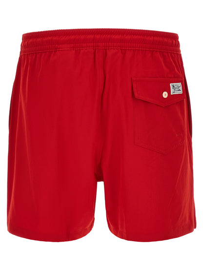 Polo Ralph Lauren Bermudas De Baño De Poliéster Rojas