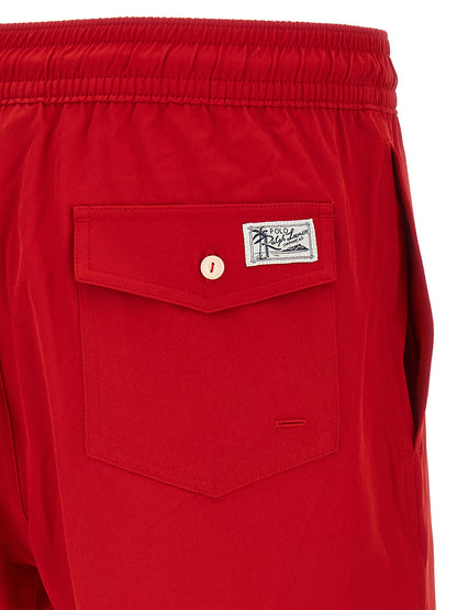 Polo Ralph Lauren Bermudas De Baño De Poliéster Rojas