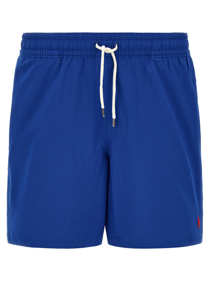 Blue Polyester Polo Ralph Lauren Traveler Quick Dry Swim Trunks