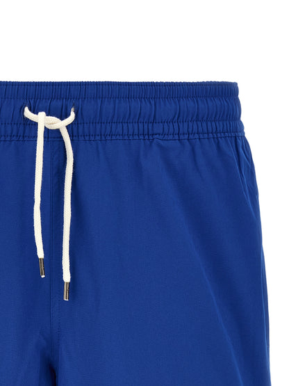 Blue Polyester Polo Ralph Lauren Traveler Quick Dry Swim Trunks