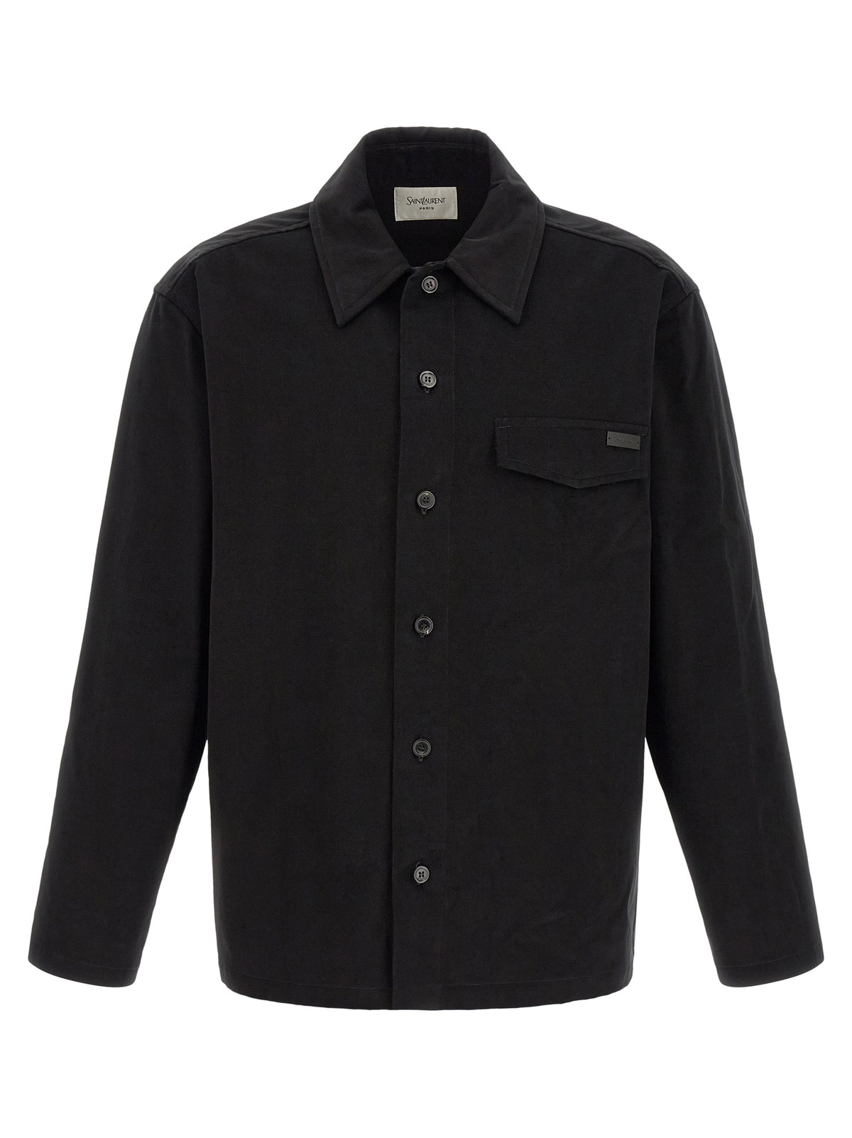 Black Saint Laurent Casual Elegant Cotton Shirt