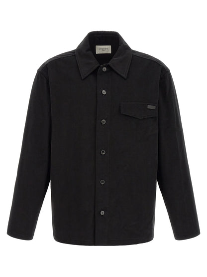 Black Saint Laurent Casual Elegant Cotton Shirt