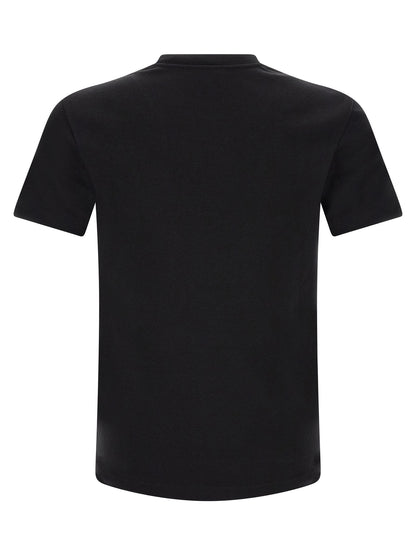 Camiseta Saint Laurent De Algodón Negro - Silueta Clásica Cómoda