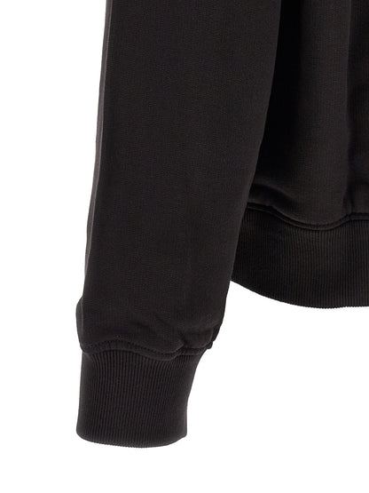 Dolce & Gabbana Black Cotton Crew Neck Sweatshirt