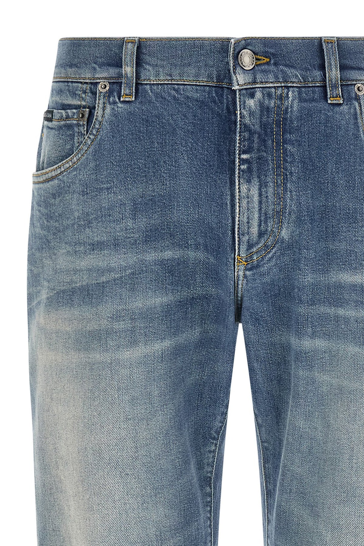Dolce & Gabbana Vaqueros De Corte Recto - Algodón Azul
