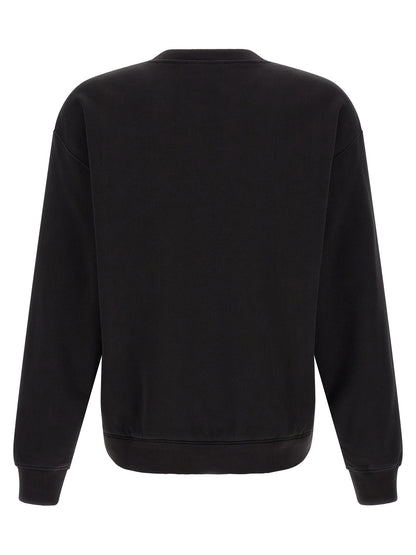 Sweat-shirt noir en coton polyvalent et confortable Dolce & Gabbana