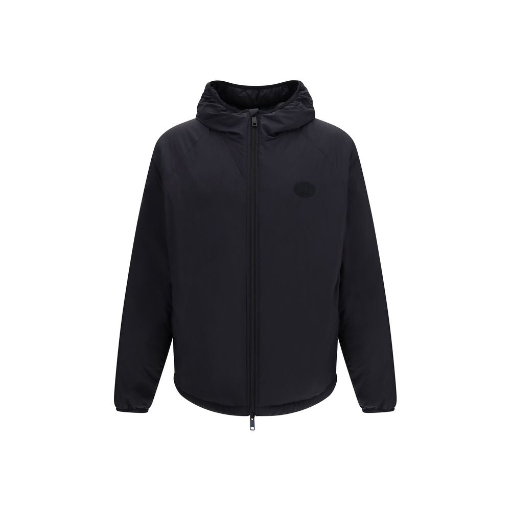 Burberry Black Nylon Shell Jacket Lightweight Outerwear