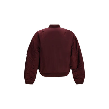 Blouson bomber Dsquared² en satin nylon bordeaux urbain