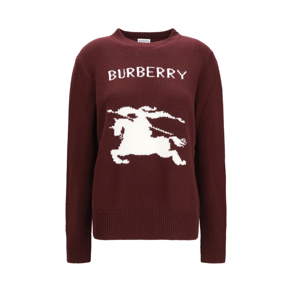 Sudadera Burberry De Lana En Color Burdeos Modelo Aries