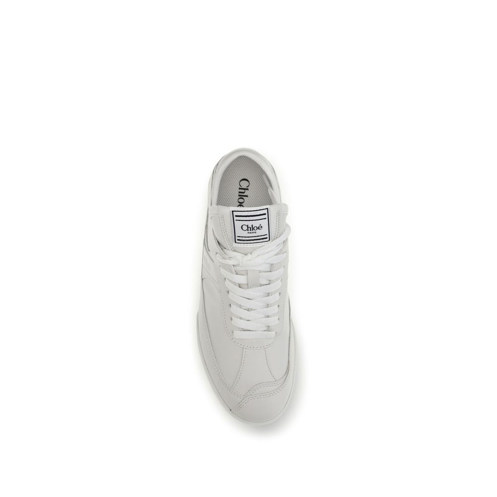 Zapatillas Deportivas Chloé Bos Taurus De Cuero De Becerro Blanco