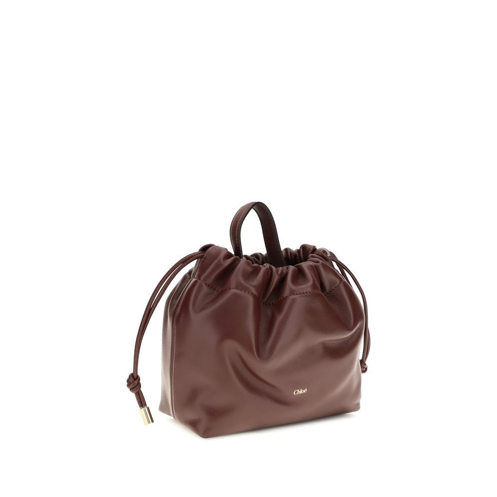Chloé Bolso De Hombro Bos Taurus Piel De Becerro Borgoña