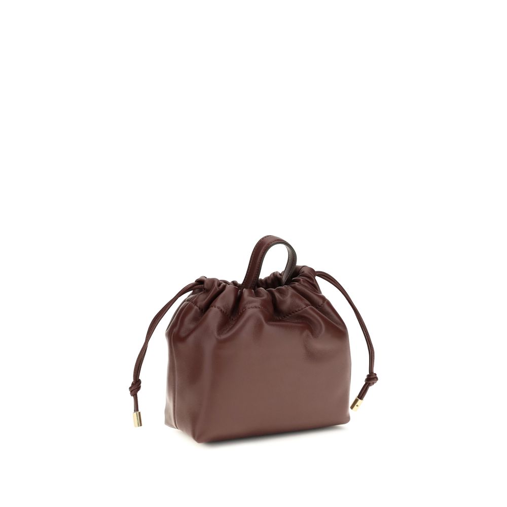 Chloé Bolso De Hombro Bos Taurus Piel De Becerro Borgoña