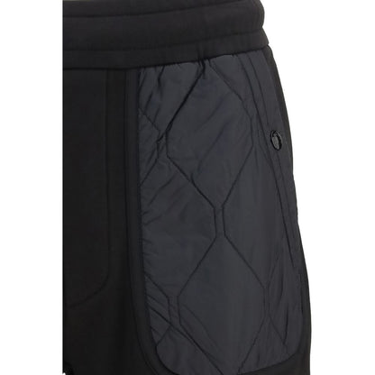 Moncler Pantalones Deportivos De Algodón Negro Cómodos