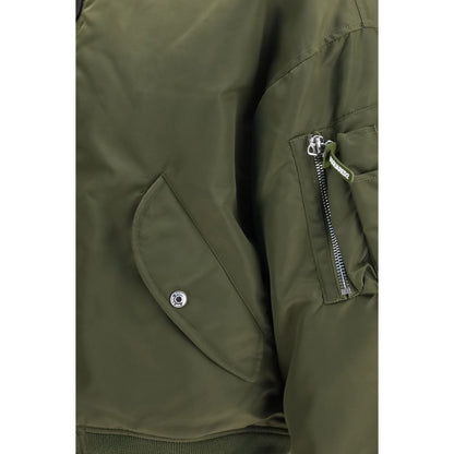 Chaqueta Bomber Dsquared² En Satín De Nylon Bicolor