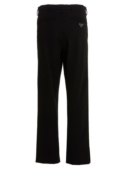 Prada Pantalones Casuales De Poliéster Negro - Estilo Casual