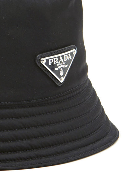 Prada Black Nylon Fisherman Hat Classic Shape
