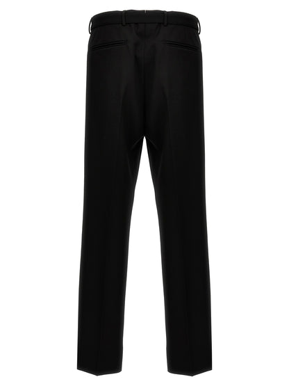 Pantalones De Vestir Formal Lana Virgen Negra Prada