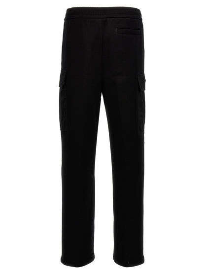 Prada Joggers Negros de Algodón - Pantalones Para El Entrenamiento