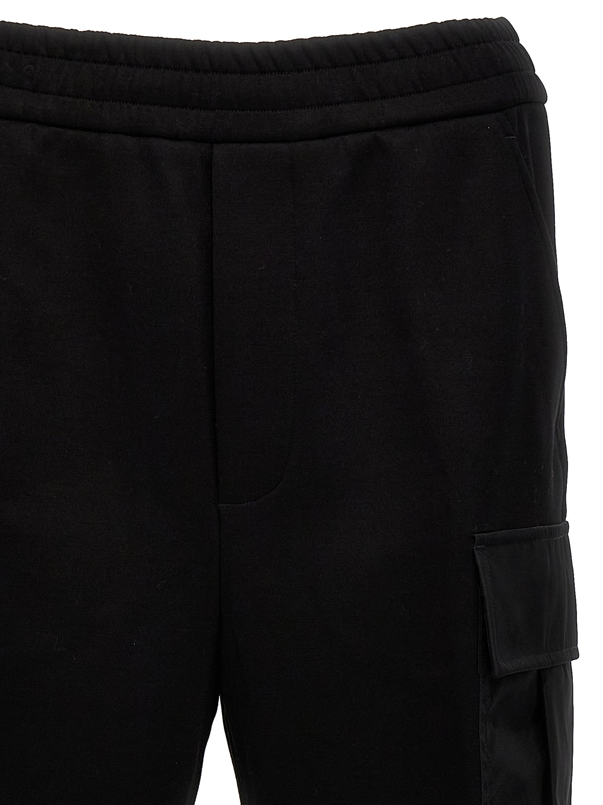 Prada Joggers Negros de Algodón - Pantalones Para El Entrenamiento