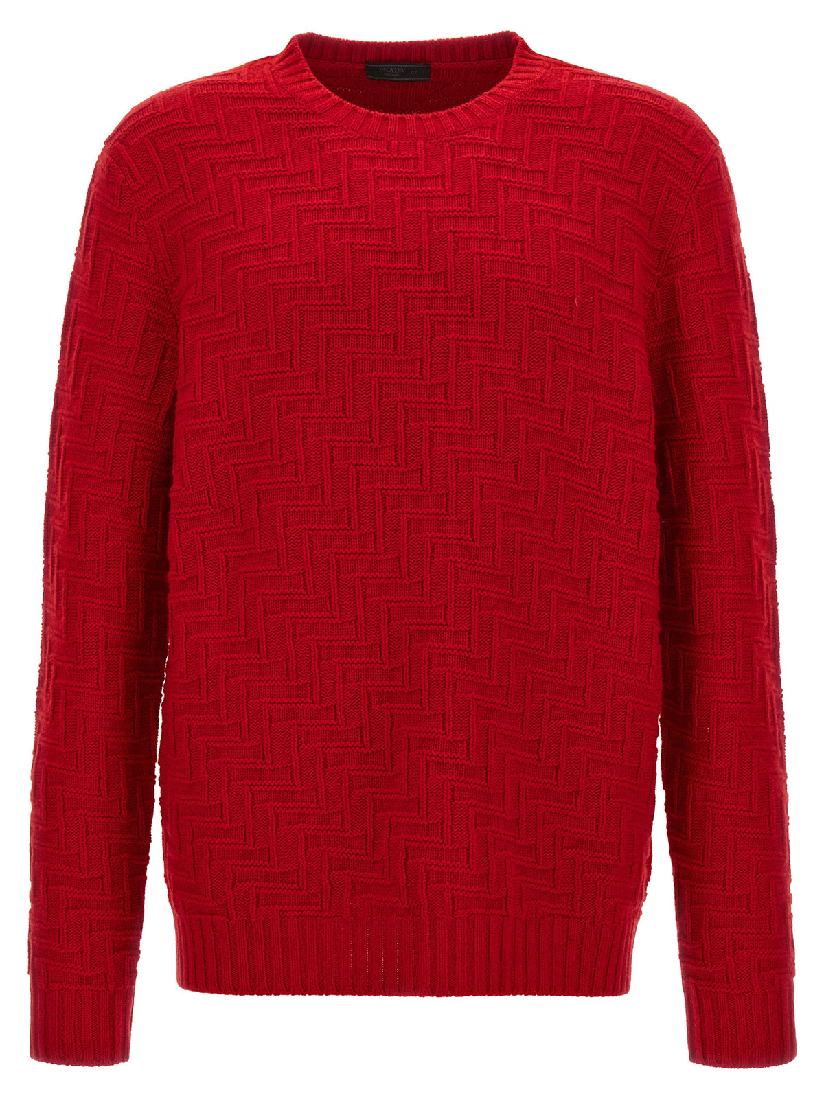Cardigan en Laine Vierge Multicolore Prada Collection