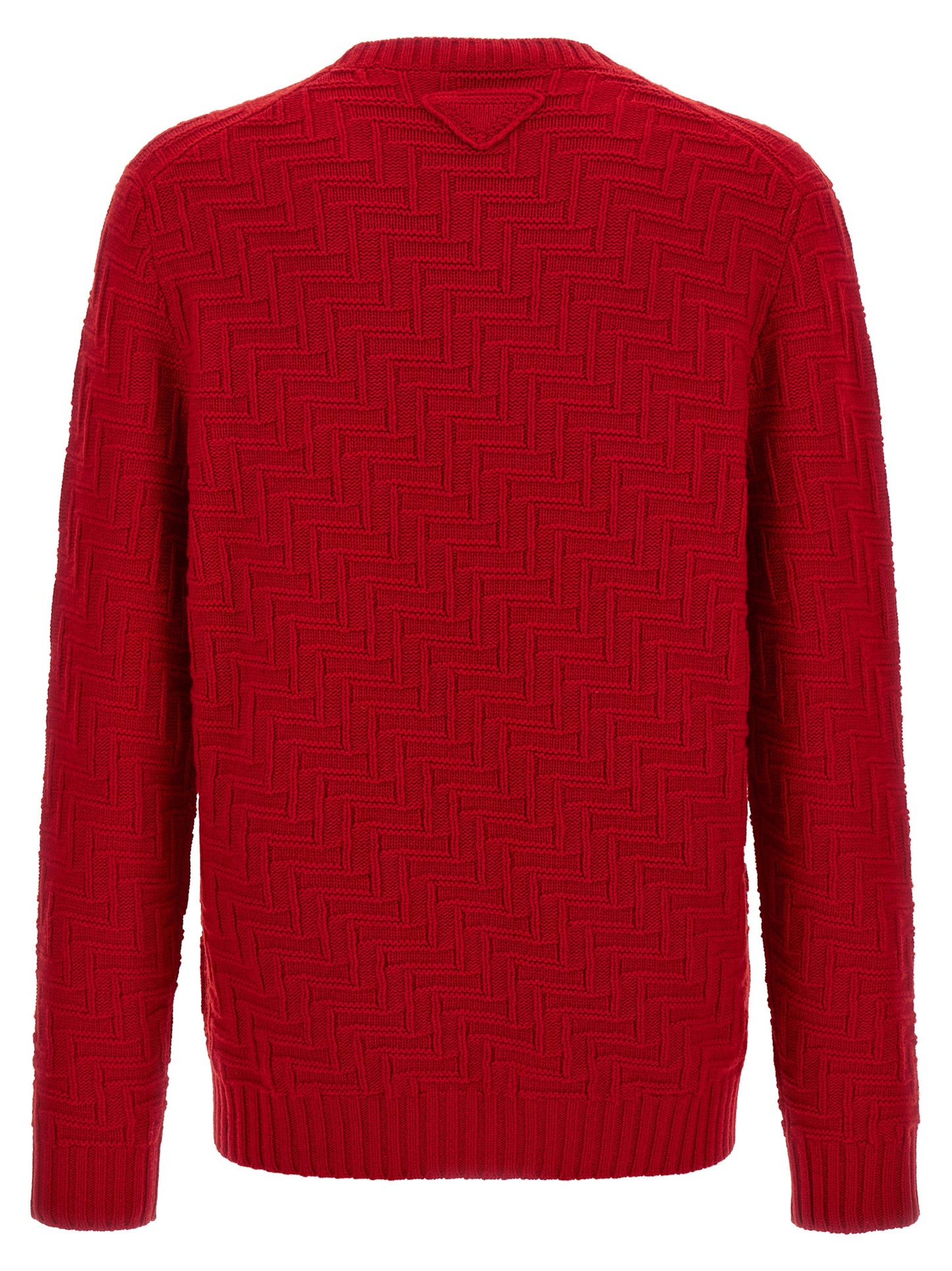 Cardigan en Laine Vierge Multicolore Prada Collection