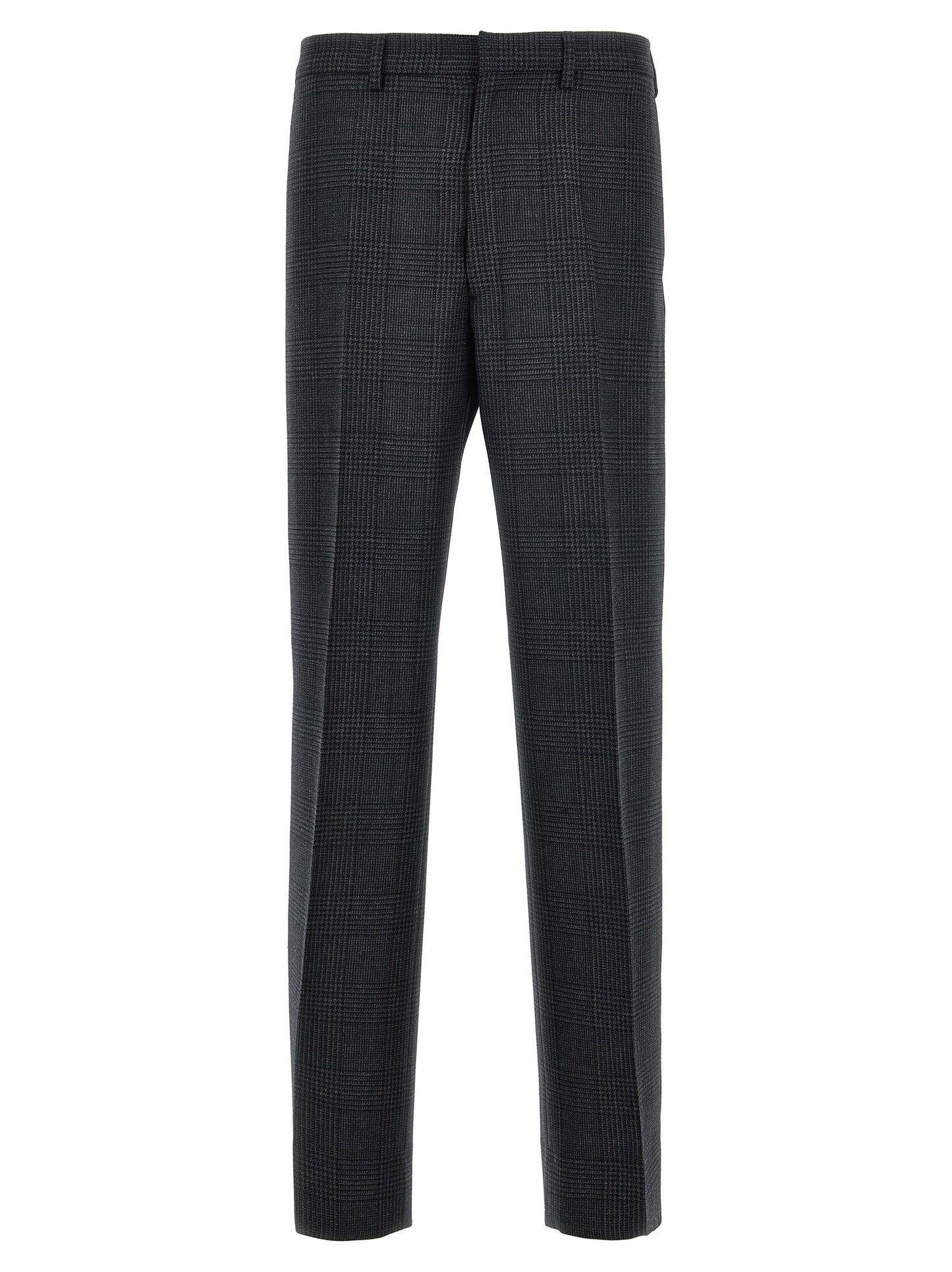 Pantalon de Costume Prada en Laine Vierge Gris