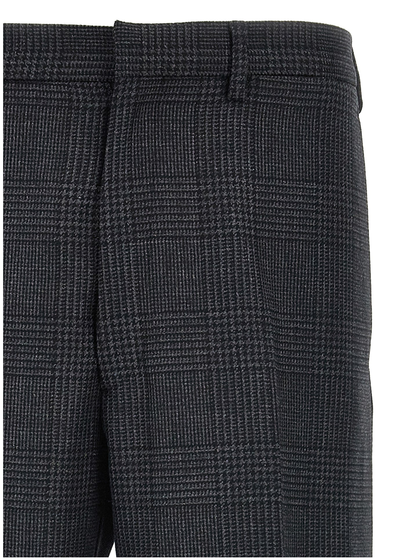 Pantalon de Costume Prada en Laine Vierge Gris