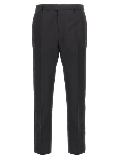 Pantalones De Vestir De Prada En Algodón Color Negro