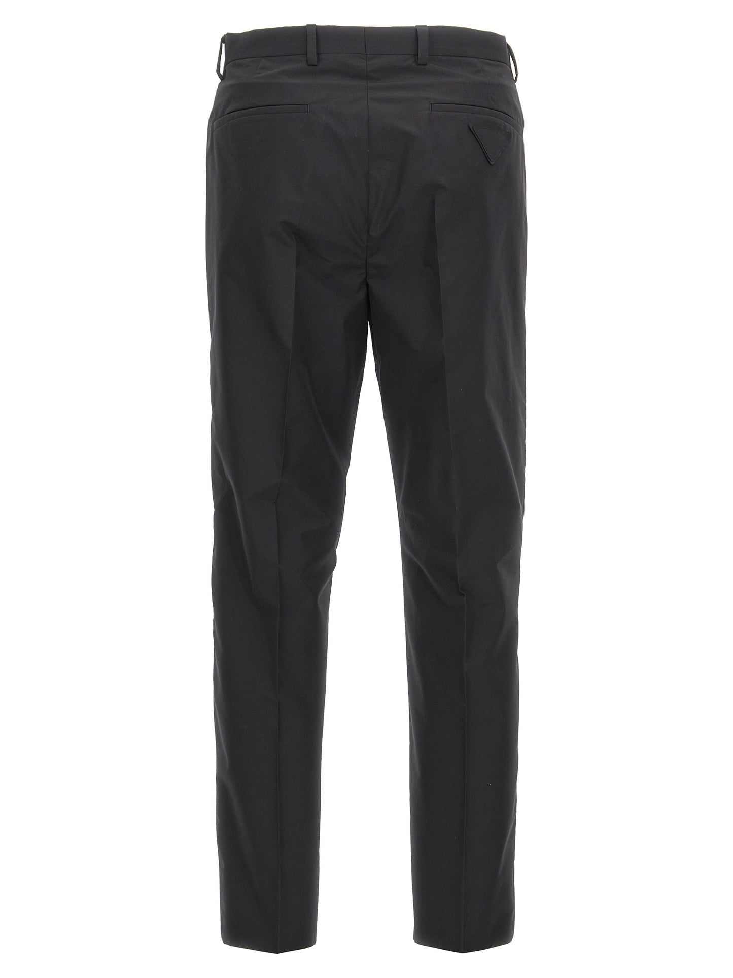 Pantalones De Vestir De Prada En Algodón Color Negro