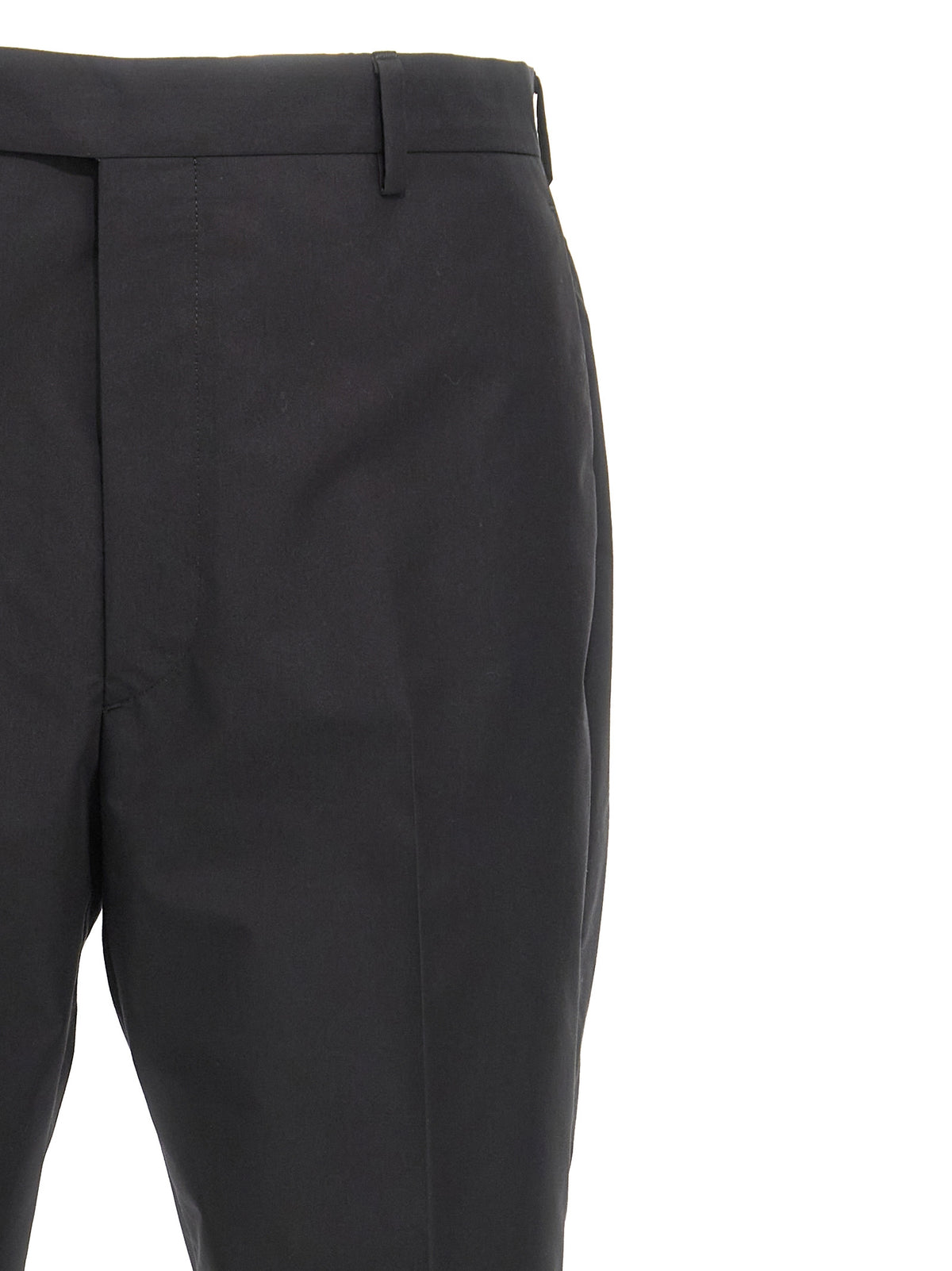 Pantalones De Vestir De Prada En Algodón Color Negro