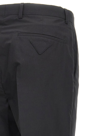Pantalones De Vestir De Prada En Algodón Color Negro