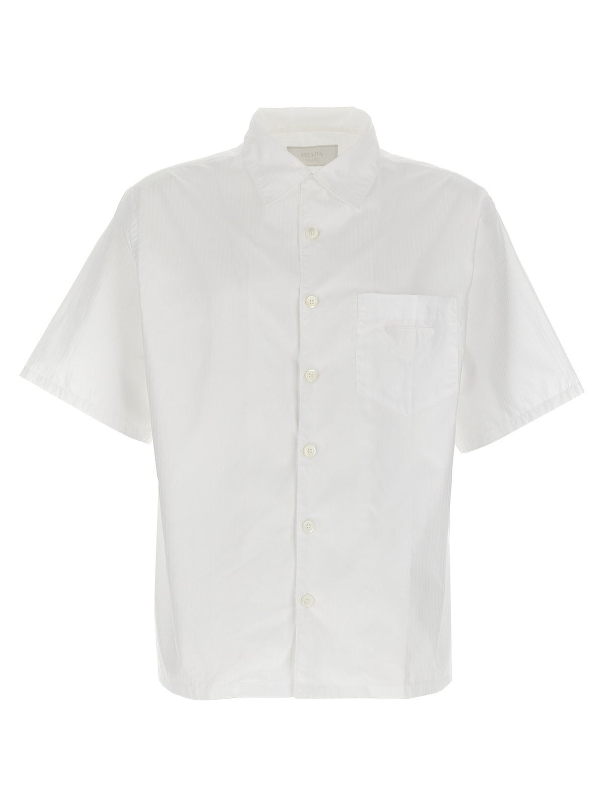Chemisier Prada en Coton Blanc Design Intemporel et Élégant
