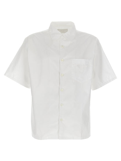 Chemisier Prada en Coton Blanc Design Intemporel et Élégant