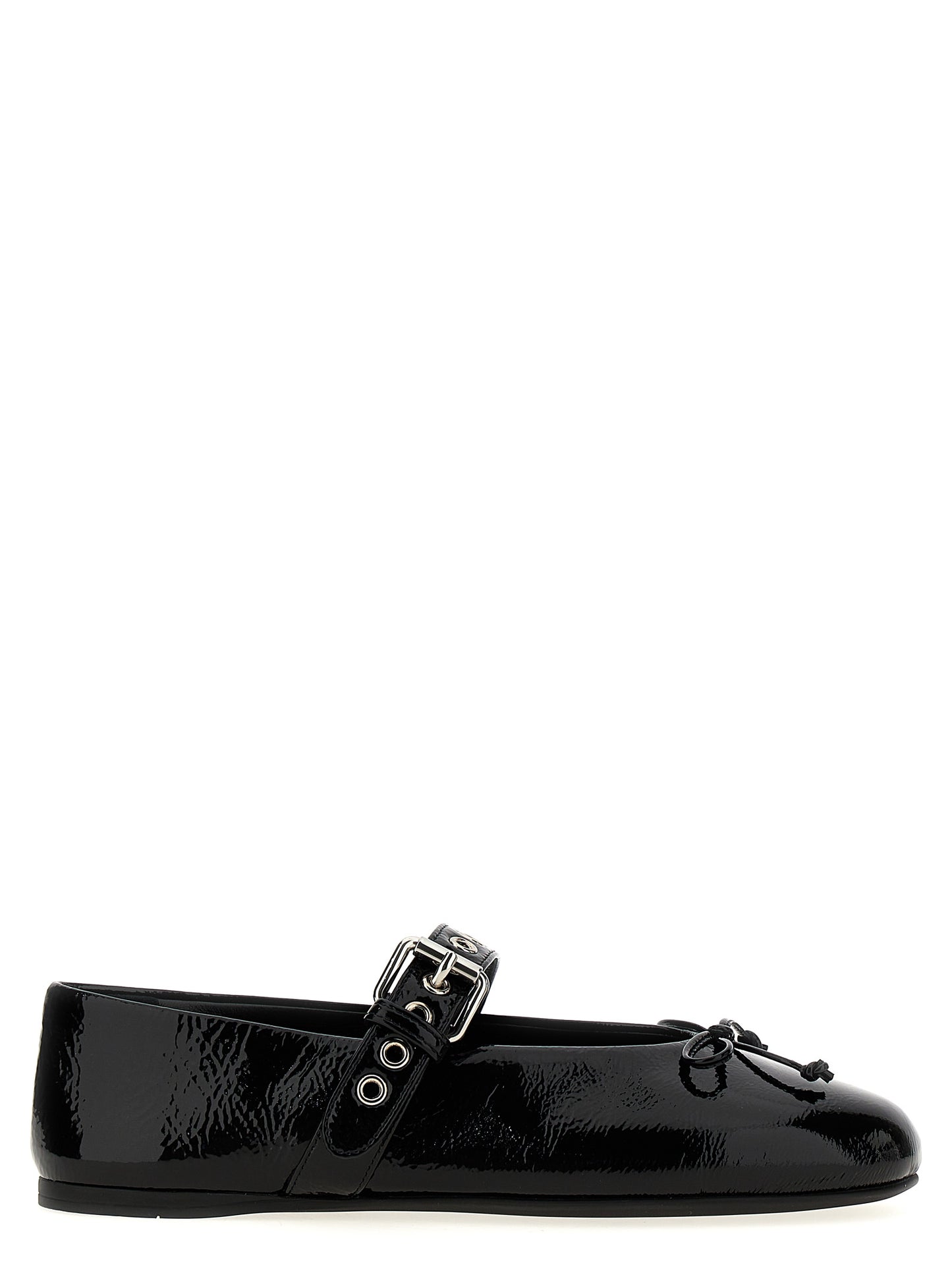 Miu Miu Bailarines Negros de Piel de Ternera - Diseño Atemporal
