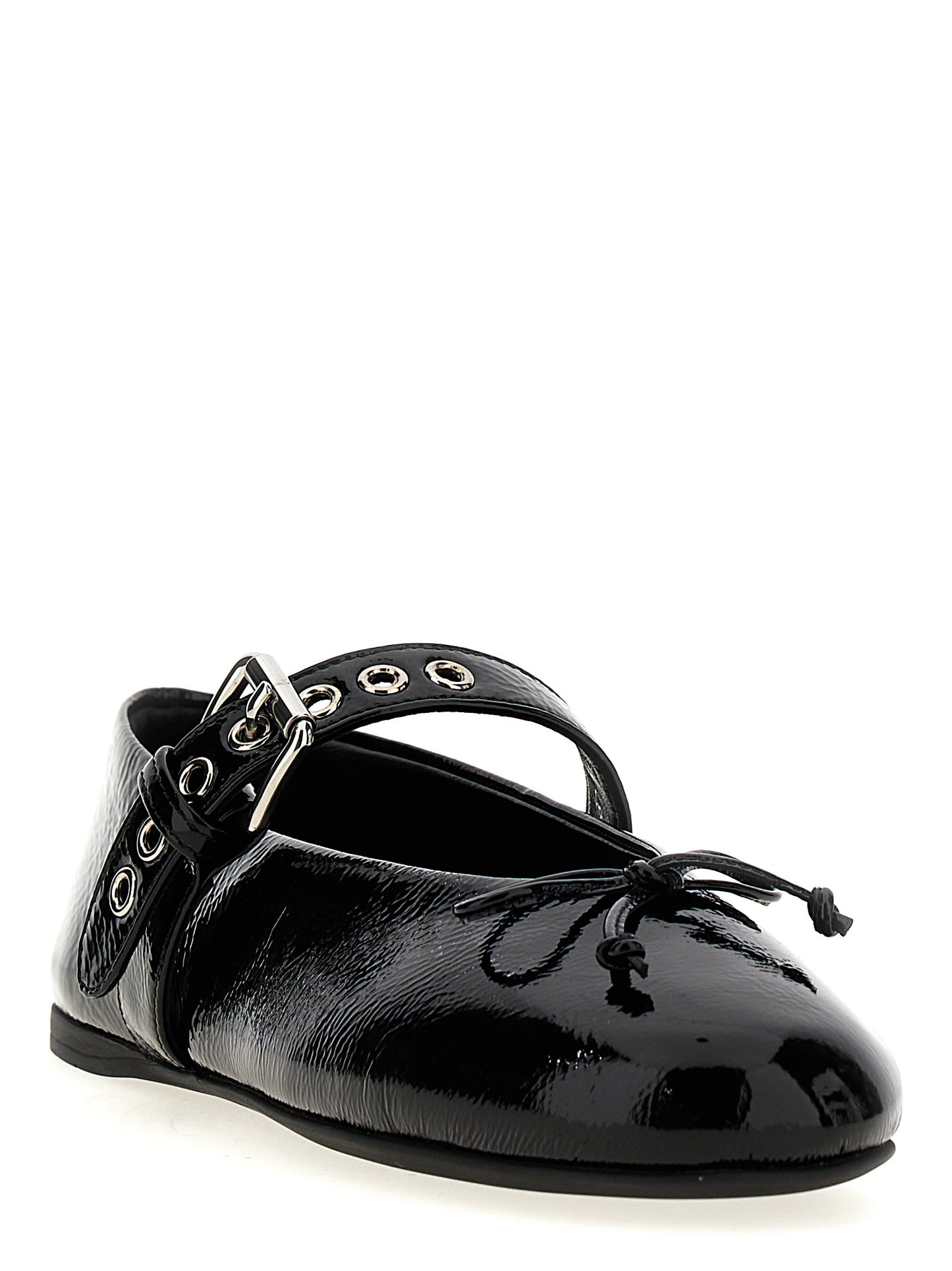 Miu Miu Bailarines Negros de Piel de Ternera - Diseño Atemporal