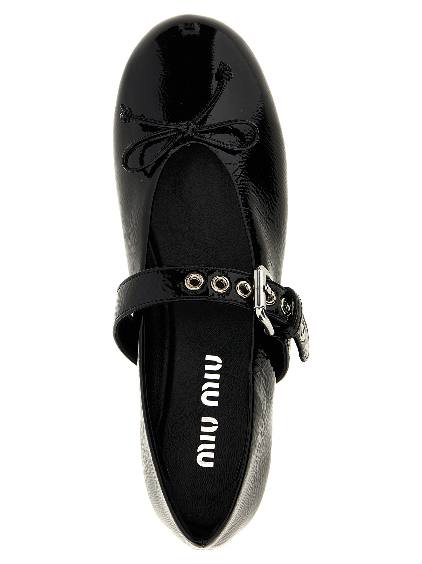 Miu Miu Bailarines Negros de Piel de Ternera - Diseño Atemporal