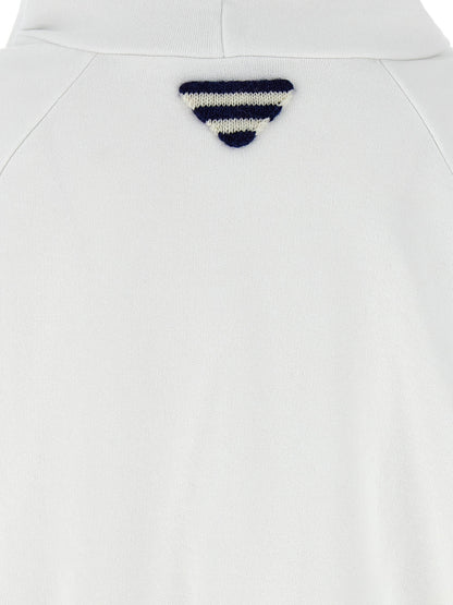 Prada Sudadera Blanco De Algodón Con Caída Natural