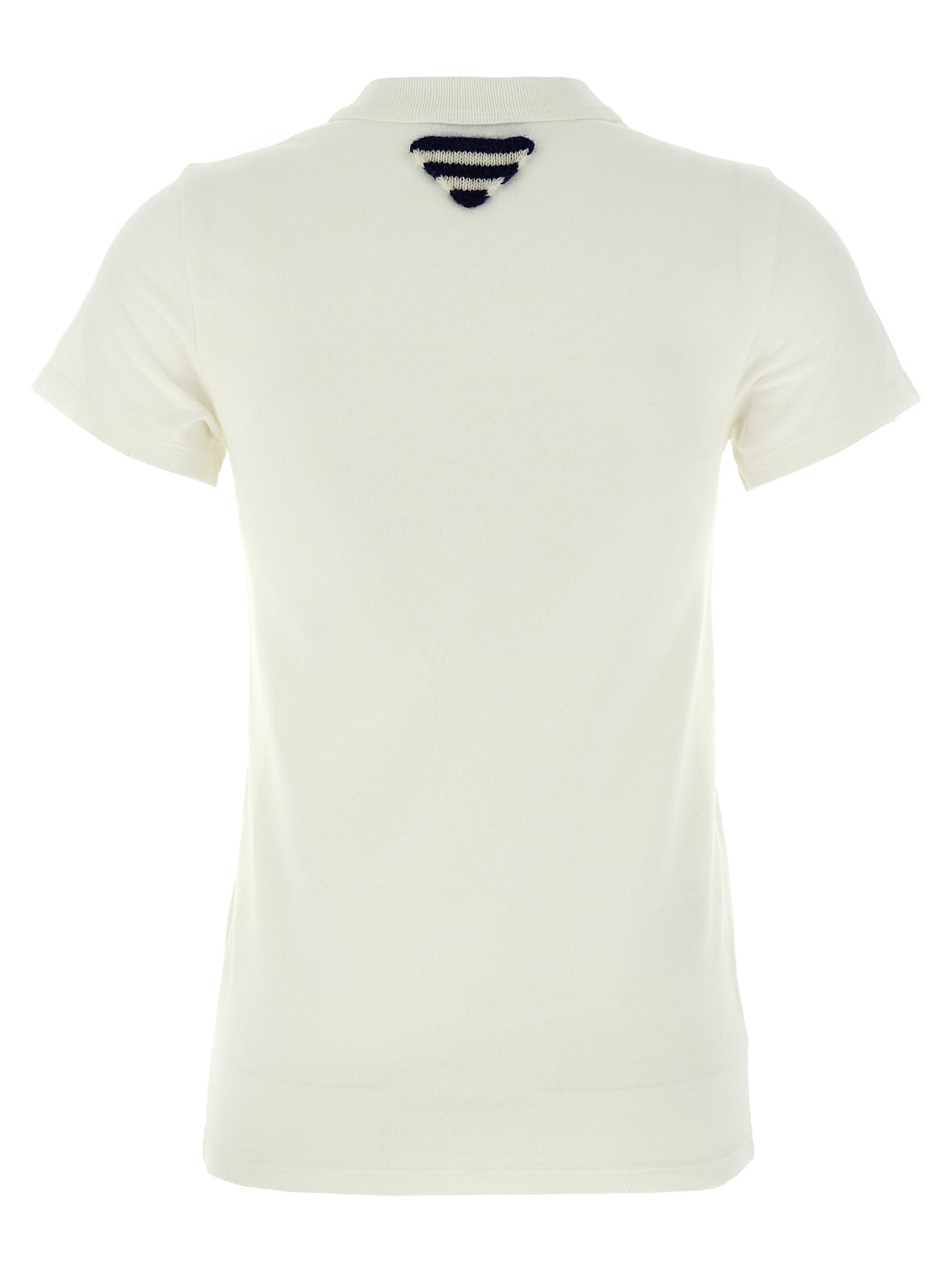 T-shirt en coton blanc avec logo Prada