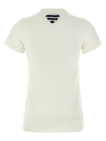T-shirt en coton blanc avec logo Prada